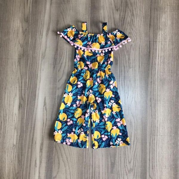 

baby girls clothes girl lemon romper baby kid summer romper, White