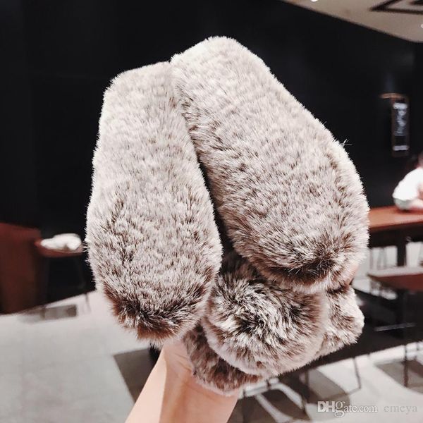 

горячий волосатый милый кролик животное чехол для iphone 11 pro xs max xr x 6 6s 7 8 plus мягкий телефон задняя крышка чехол shell capa