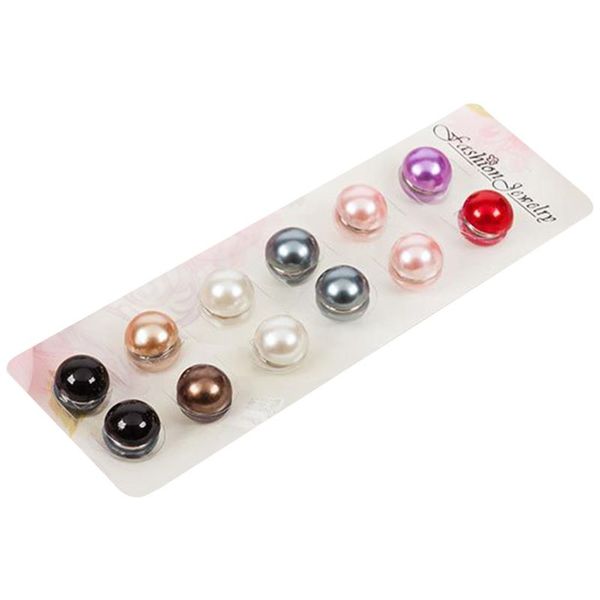 

12 шт. / компл. мусульманский головной штырь мода женщины брошь магнитная пряжка элегантная леди тиара платок шаль ювелирные изделия, Gray