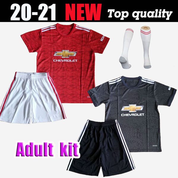 

2021 rashford b.fernandes pogba soccer jerseys manchester lingard martial football shirt united utd 20 21 uniforms man kit, Black