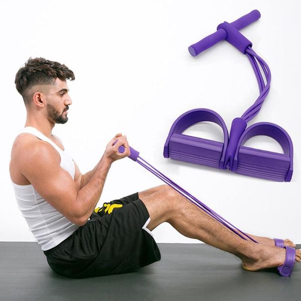 

sit up exercise pedal puller abdominal core training fitness resistance band equipment portable home gym situp trainer dropship