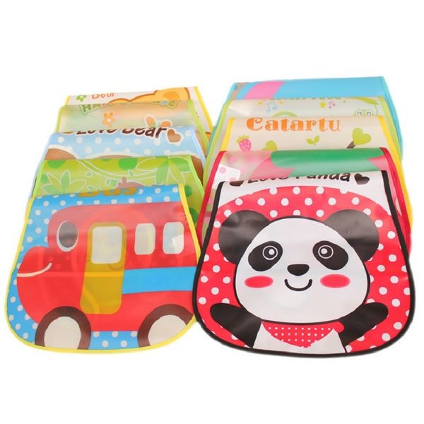 

adjustable baby bibs eva plastic waterproof lunch feeding bibs baby cartoon feeding cloth children baby apron
