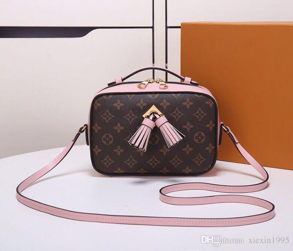 

Топ бренд Saintonge женщины сумка почтальона Сумка с кисточкой Monogrram холст сумка на пл