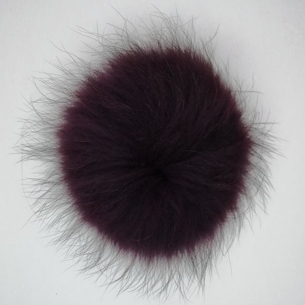 

winter fur knitted hat pompoms accessory genuine raccoon pompom natural or custom colors fast express delivery, Silver