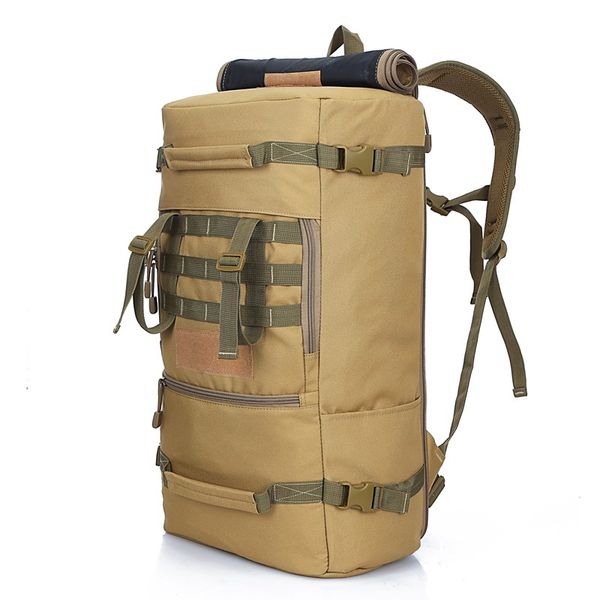 

multifunction 50l tactical backpack ttravel outdoor sports bag camping hiking backpacks trekking rucksack men army bag