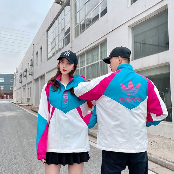 

new half-zip pullover trench coat men women jackets designer brand couple hoodies sweater luxury casual jacket, Black;brown