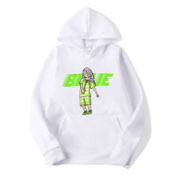 

2020 billie eilish fleece fashion print hoodies women men harajuku hip hop hoodie streetwear homme teenager sweatshirt tracksuit, Black
