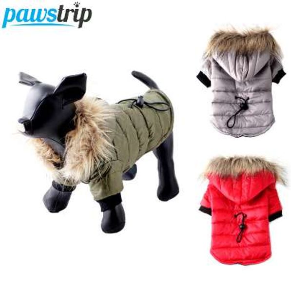 

pawstrip xs-xl warm small dog clothes winter dog coat jacket puppy outfits for chihuahua yorkie dog winter clothes pets clothing