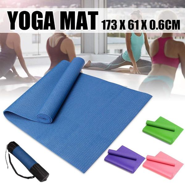 

6mm pvc thick durable yoga mat non-slip exercise fitness pad mat yoga mats for fitness esterillas dropshipping