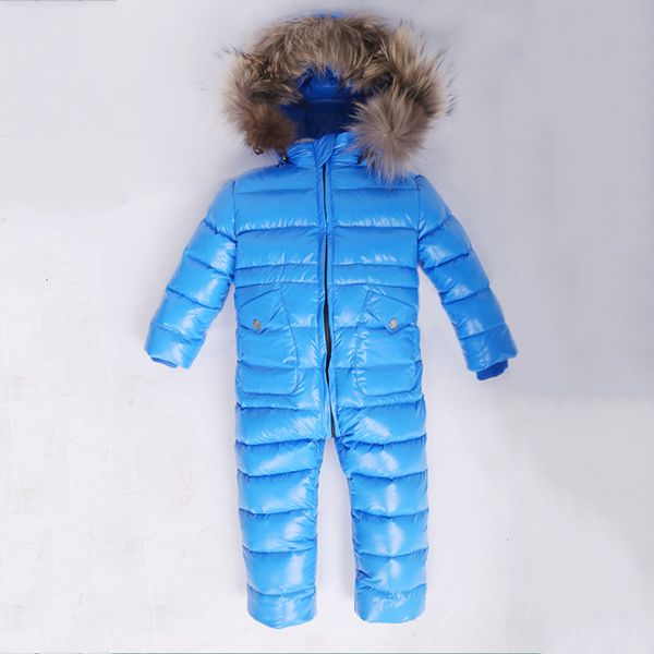 

30 russian winter snowsuit 2019 boy baby jacket 80% duck down outdoor infant clothes girls climbing for boys kids jumpsuit 2~5y y191023, Blue;gray
