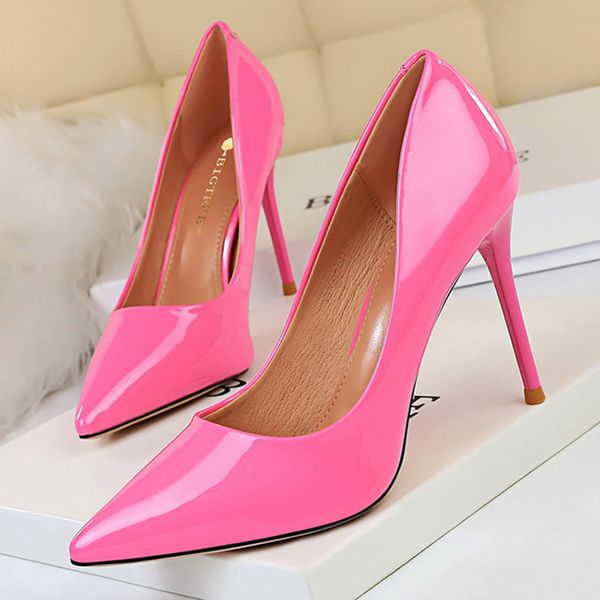 

high heels 2020 new women pumps pink stiletto bridal wedding shoes women heels ladies shoes kitten plus size 43, Black