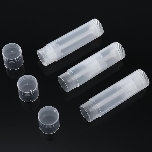 

fashion 25pcs cosmetic diy empty chapstick lip gloss lipstick balm tube with caps container lip bottle