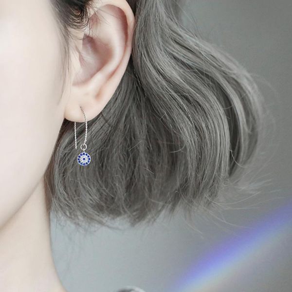 

2020 gold/silver s925 silver baroque devil's eye earrings, Golden;silver