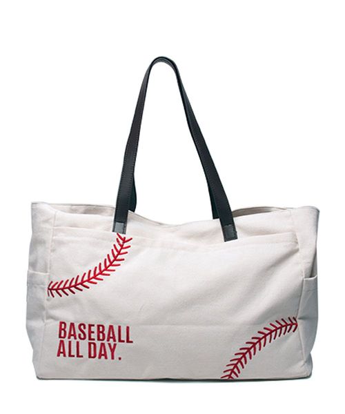 large baseball tote bag
