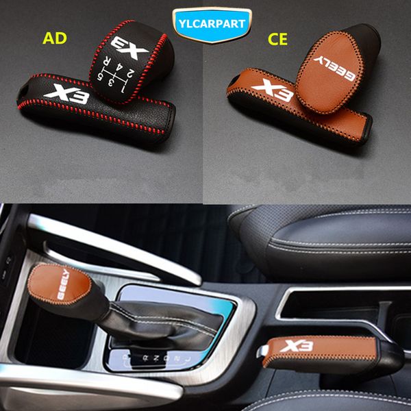 

for geely emgrand x3,gx3,car handle brake,gear shift ball cover