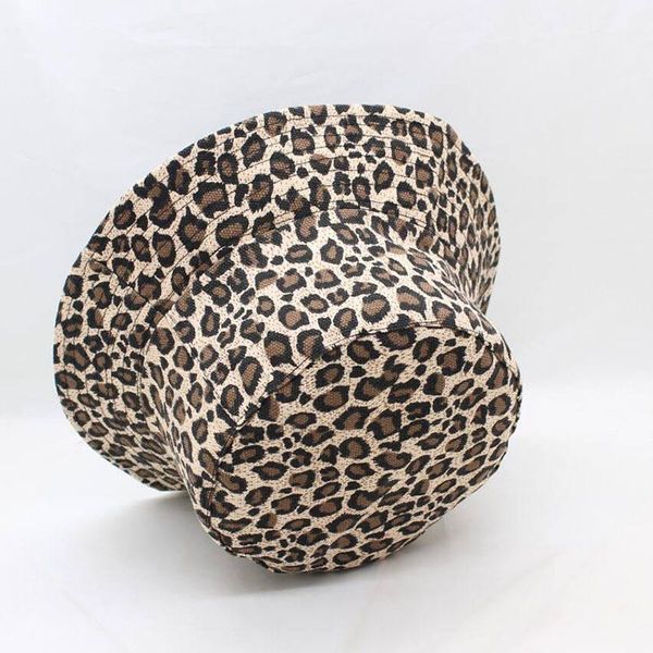 

2019 leopard print bucket hat fisherman hat outdoor travel hat sun cap hats for men and women 280, Blue;gray