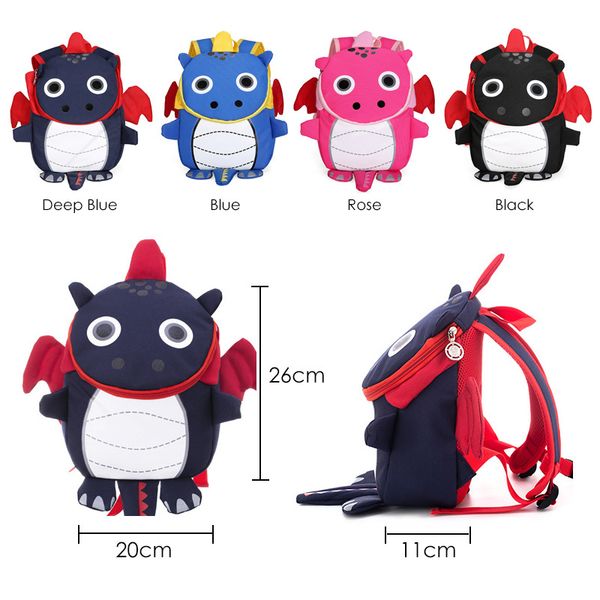 

little dragon school bags for boys cute 3d dinosaur backpacks kids schoolbag girls child gift mochila escolar mx200327