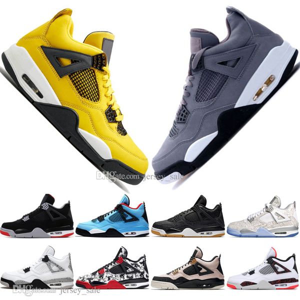 

2019 new bred 4 iv 4s what the cactus jack laser wings mens basketball shoes denim blue pale citron men sports designer sneakers 36-47