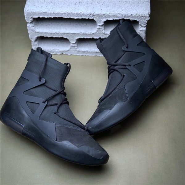 

fear of god 1 triple black off noir fog string aka the question basketball shoes men grey ar4237-005 sneakers women's shoes