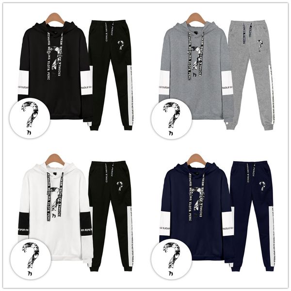 

fashion streetwear xxxtentacion hoodies and sweatpants men/women 2019 xxxtentacion men's two piece sets, Black