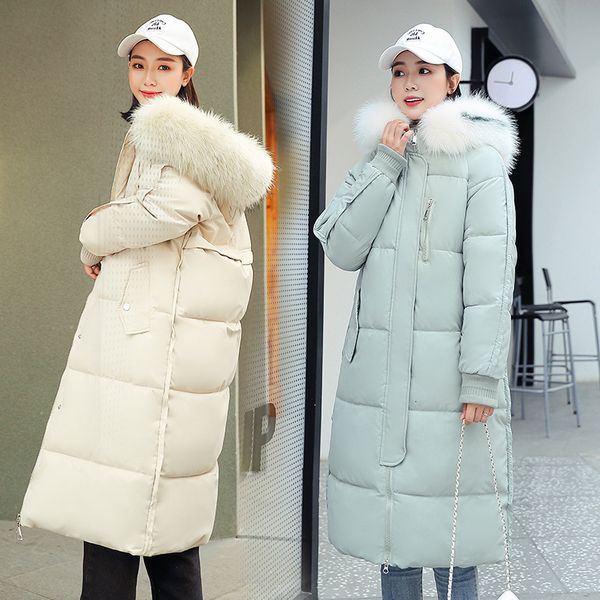 

buy down parka women's bread thick cotton -washed coat get winter coat in winter 1915, Black