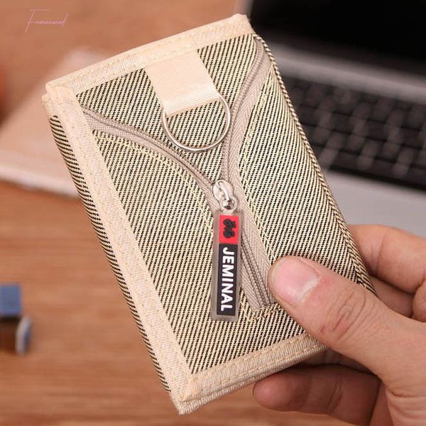 

short wallets coin purse pocket mens money bags cards id holder fabric purses men canvas wallet burse mini bag case notecase, Red;black