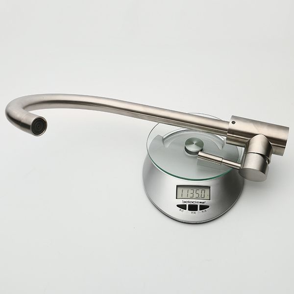 

special offer and cold faucet single hole kitchen sink rotatable faucet stainless steel sink faucet