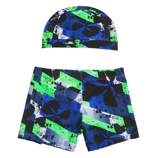 

children's swimming trunks and boy's swimming trunks and cap set