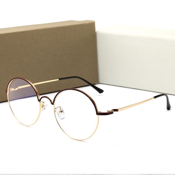 

2020 new designer men and women modified face sunglasses anti-blue light casual texture light no pressure nose trend round glassesbm3, White;black