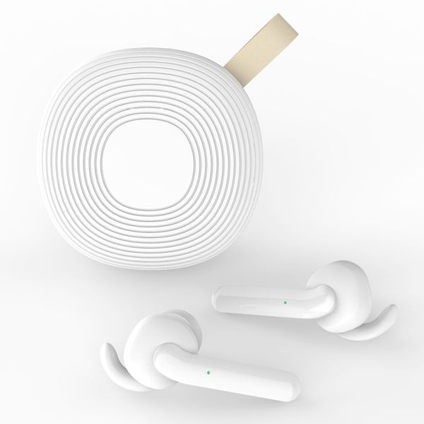 

tws earbuds with immersive sound, in-ear with charging case easy-pairing stereo calls/built-in mic/ipx5 sweatproof for sports white