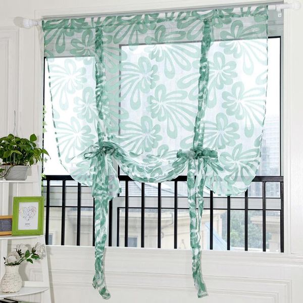

new 0.8x1m floral window voile door curtain for living room tulle short curtains for bedroom window sheer kids drapes