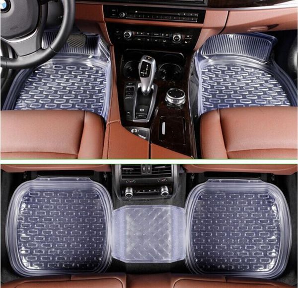 

pvc universal car floor mats car mats auto transparent full set