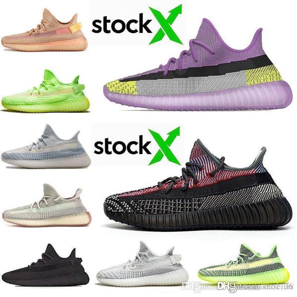 

2020 new yeezreel yecheil yeshaya shoes for men women kanye west citrin cloud white zebra sesame gid 3m reflective static sneakers