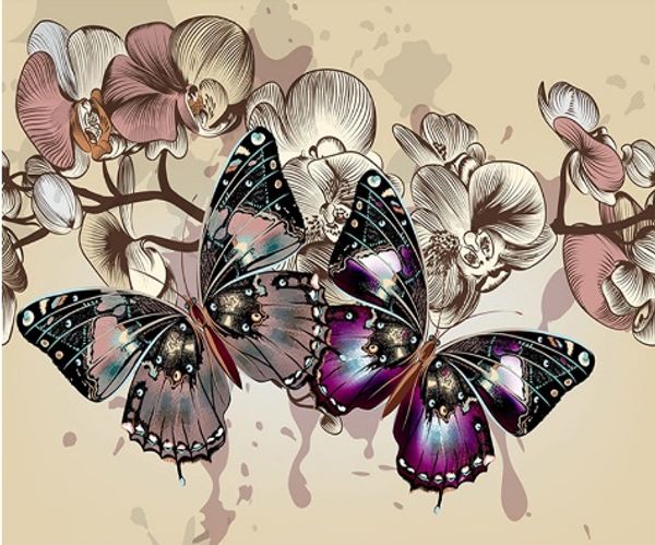 

Full Square/Round Drill 5D DIY Diamond Painting "butterfly" Embroidery Cross Stitch Mosaic Home Decor Art Experience toys Gift A0530
