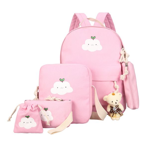 

2018 new fashion nylon backpack schoolbags school for girl teenagers casual children travel bags rucksack cute cloud printing