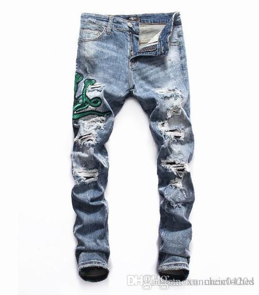 

summer 2019 wholesale men's jeans, european denim production of good quality men's wear welcome to size 28-38:44-54 021, Blue