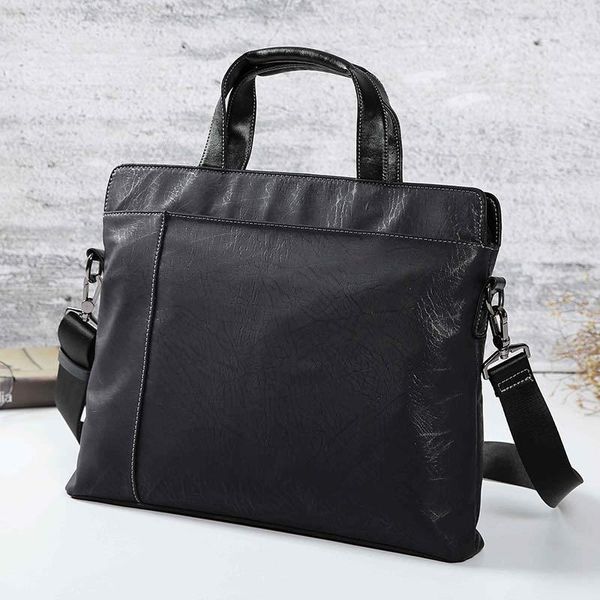 

2019 new men's handbag fashion business computer bag shoulder slung fashion briefcase korean men's bag