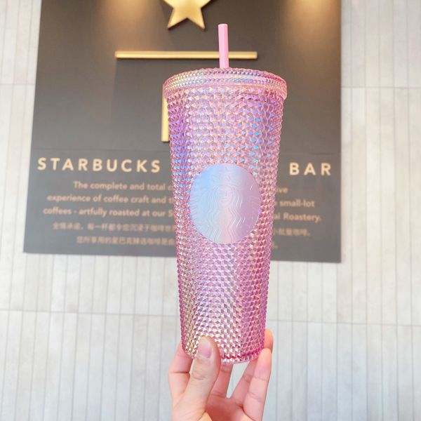 

Нового Starbucks ослепления богиня Sakura Pink солома чашка кофе 710ML Cherry Blossom Пластиковая чашка холодной воды для двери из спорта Сопровождающих чашек