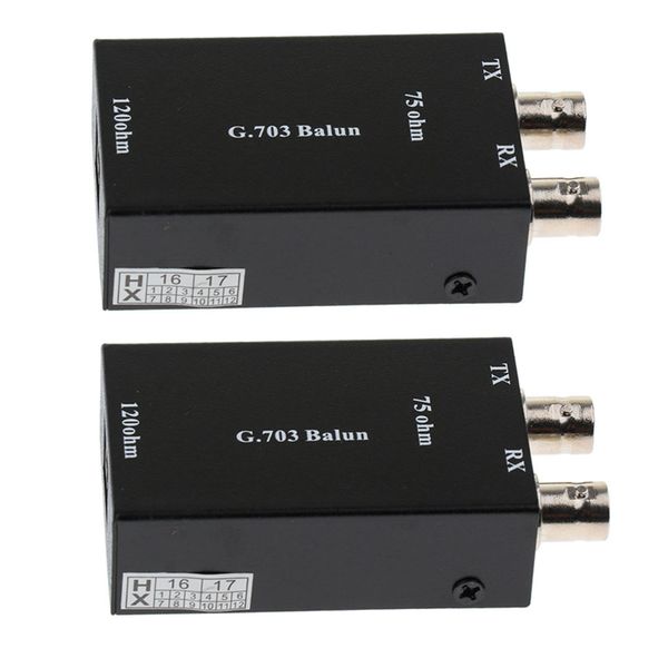 

2pack bnc coax to rj45 ethernet converter adapter data transmission black