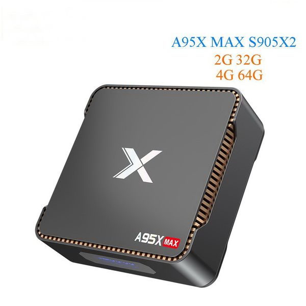 

a95x max android 8.1 tv box 4g 64g amlogic s905x2 2.4g+5g wifi bt 4.2 1000m 2g 32g set box support video recording tv box