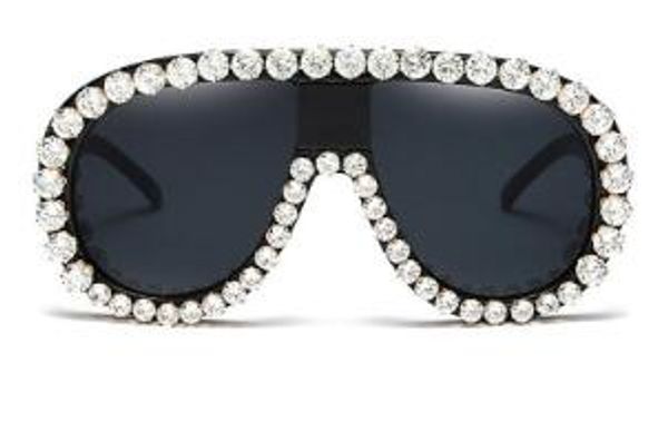 

wholesale-luxury sunglasses men women brand designer sun glasses for ladies oversized mirror lens male oculos rs244, White;black