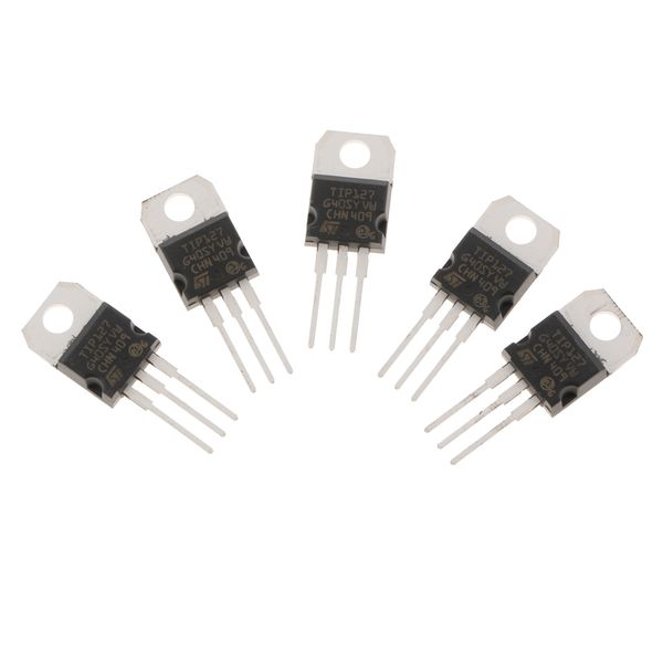

5 pcs tip127 darlington npn transistors kit