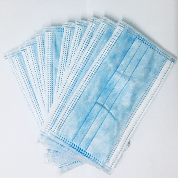 

selling 50pcs disposable face masks 3-layer dustproof mouth anti pm2.5 safety masks men and women disposable face mask a05