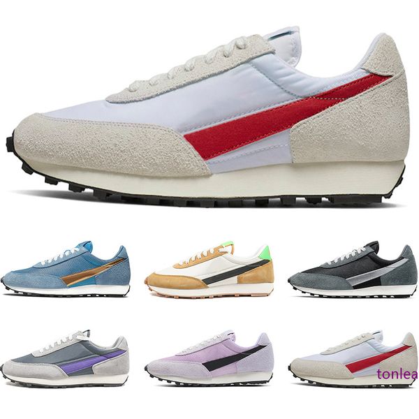 

waffle daybreak sp platform sneakers men women casual shoes metallic silver gold blue pink designer mens trainer sport size 5.5-11 wholesale