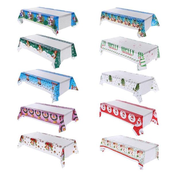 

christmas rectangle pvc cartoon table cloth disposable tablecloth table mat