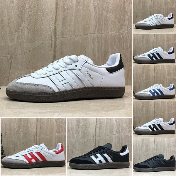 

Classic Samba Men Women Running Shoes Gazelle OG Black white Leather Indoor soccer Shoes Fashion stripe Designer trainers Sneakers 36-45