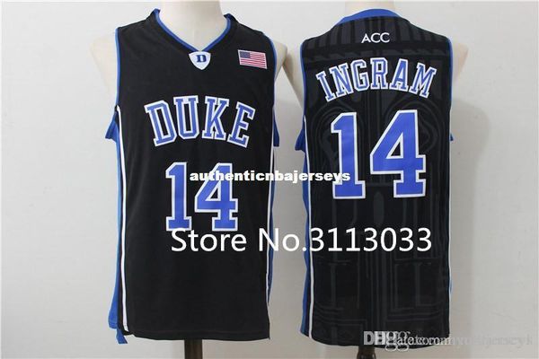 

brandon ingram #14 duke blue devils college basketball jersey stitched xs-6xl vest jerseys ncaa, Black;blue