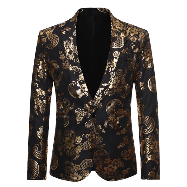 

men shawl lapel blazer designs plus size 5xl black velvet gold flowers sequins suit jacket dj club stage singer clothes, White;black