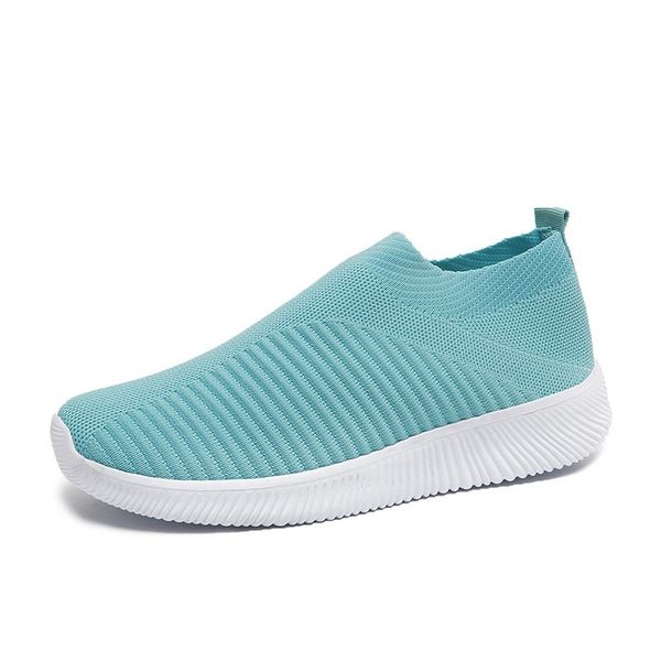 

big size shoes women slip on casual flats women breathable shoes light weight slip-on flats for lady big size sneakers zy413, Black