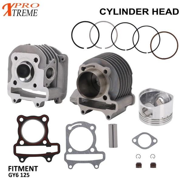 

motorcycle cylinder piston round pipe fitting gaskets circle washers iron wires silicone caps set for gy6 125cc 150cc engines